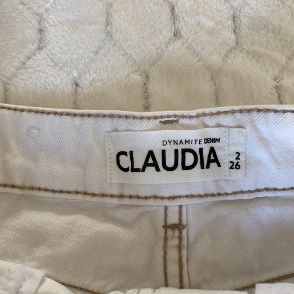 White Dynamite Denim Shorts - Picture 3 of 4